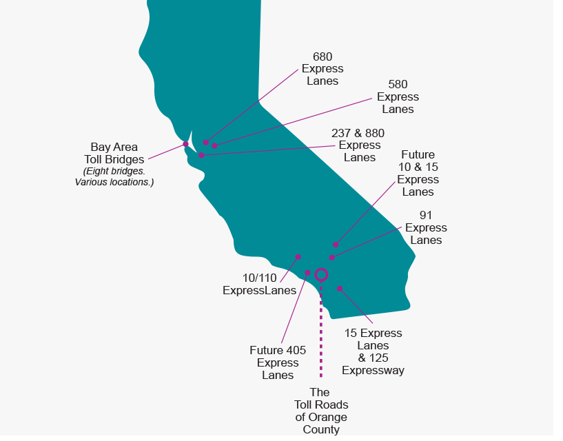 Map of expressways in Los Angeles.